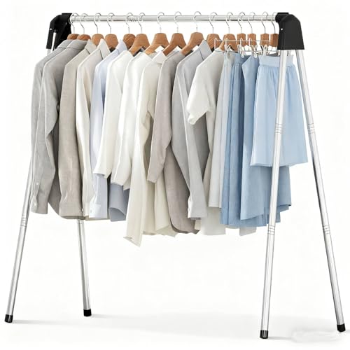 APEXCHASER 55" L Stainless Steel Clothes Drying Rack - size: 55.3 inch