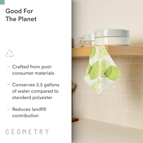 GEOMETRY Kitchen Dish Cloths - Spring & Summer Collection - Premium Dishcloths with Geoweave - Absorbent & Fast Drying Kitchen Towels - Sweet Spring, 10" x 10" - 3-Pieces - color: Sweet Spring, size: 10" x 10" (3 Pack)
