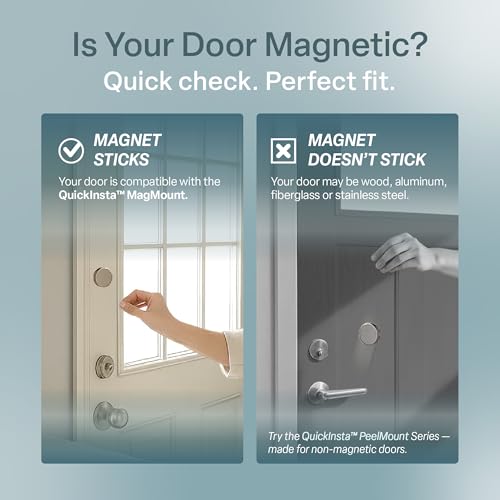 REGAL estate Strong Hold Magnetic Door Mini Blinds, White, 25 x 48 in - color: Magmount Mini Blinds - White, size: 25"W x 48"H