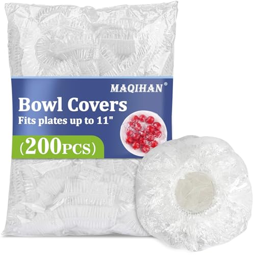 MAQIHAN 200 Bowl Covers for Bread Proofing - Medium Plastic Wrap for Food - size: Medium