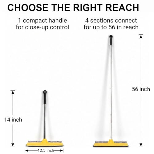 Window Cleaning Kit with 10L Collapsible Bucket - color: Yellow
