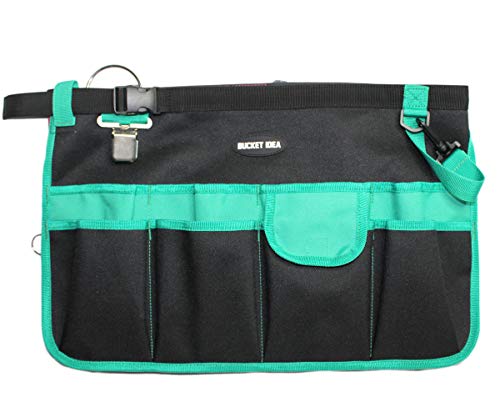 MELOTOUGH Bucket Caddy Organizer Bucket Tool Organizer for Garden Tools Fit 3.5 to 5 Gallon Bucket (Green) - color: Green