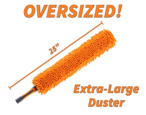 Ceiling Fan Blade Duster Cleaner with 4-14 ft Extension Pole (20ft Reach)