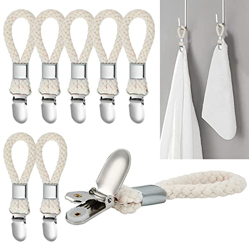 Reusable Towel Clips, Kitchen Towel Holder for Hanging Towels