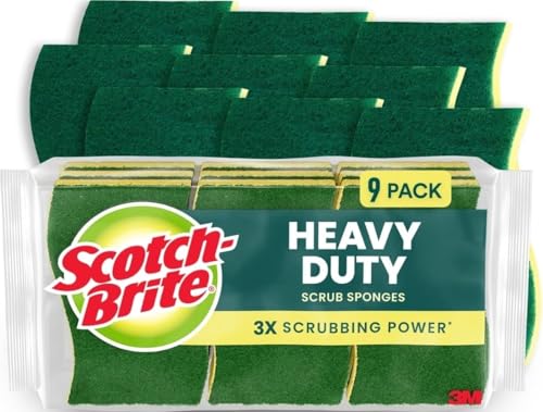 Scotch-Brite Heavy Duty Scrub Sponge, 9 Pack - size: 9 Scrub Sponges