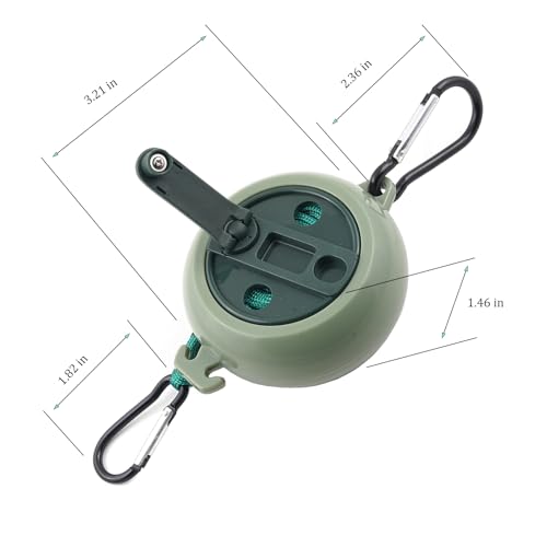 32Ft Portable Travel Clothesline is Also an Outdoor Camping Clothesline, Cruising Clothesline for Drying Clothes on Cruise Ships with 10 Windproof Clips, 10 Clothespins, 1 Storage Bag (Green) - color: Green