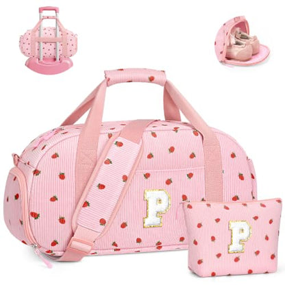 YOOLIFE Travel Duffle Bag for Girls Birthday Gifts, Kids Dance Bag, Pink P - color: Pink, style: P