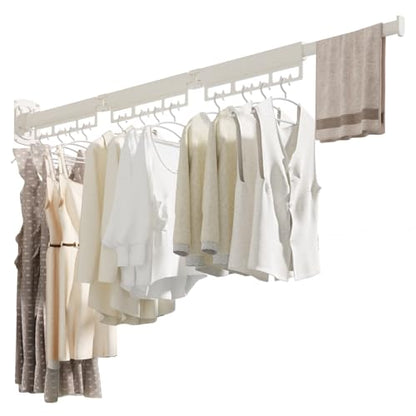 The Gospel of Tiny Homes!Clothes Drying Racks Wall Mounted,Foldable,Space-Saving Laundry Solution for Apartments and Bathrooms,Durable Metal Design (White) - size: 3Fold-White