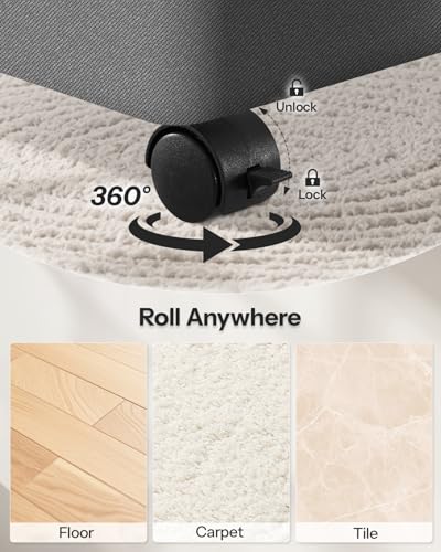 Double Laundry Basket with Wheels and Lid, 150L Clothes Hampers for Laundry - color: Gray, size: 150L