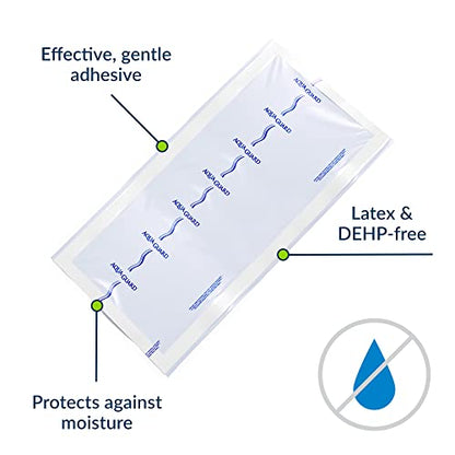 AquaGuard Wound Cover for Showering, 12 in x 24 in, 98 Shower Sheets - size: 12" x 24", style: Case of 98 Sheets