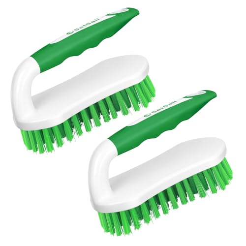 SetSail Scrub Brush, Stiff Bristle Cleaning Scrubber, 2 Pack(Green) - color: Green, size: 2-pack