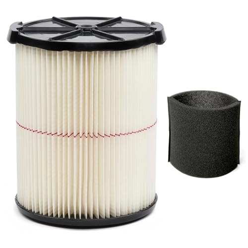 1 Pack Replacement Cartridge Filter Compatible with Craftsman 17816 9-17816 Wet Dry Vac fit 5/6/8/12/16/32 Gallon & Larger Vacuum Cleaner - size: 1 pack
