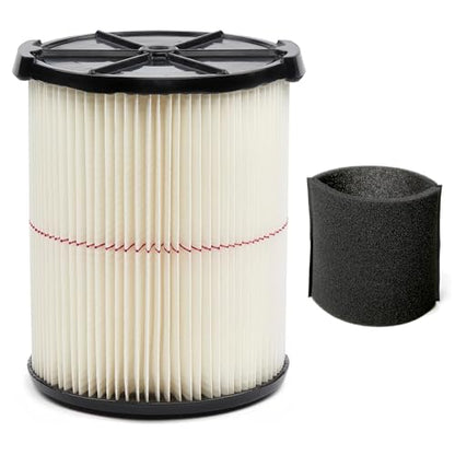 1 Pack Replacement Cartridge Filter Compatible with Craftsman 17816 9-17816 Wet Dry Vac fit 5/6/8/12/16/32 Gallon & Larger Vacuum Cleaner - size: 1 pack