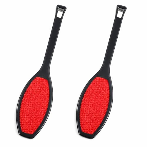 2 Pack Double-Sided Lint Brushes for Clothes, Lint Remover Brushes