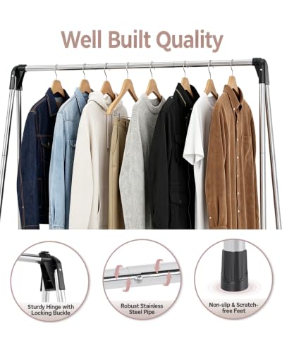 TOOLF Clothes Drying Rack Foldable, Portable Clothes Rack for Travel - size: 48 inch New