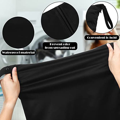 Shappy 2 Pack Wet Dry Bag Travel Laundry Waterproof,Solid Black Gray - style: Solid Black Gray