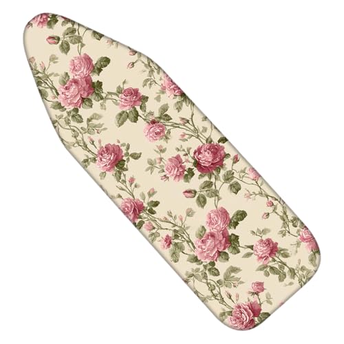 Nuxovilar Vintage Rose Cotton Ironing Board Cover 15x54 Fabric - color: Yfw07585