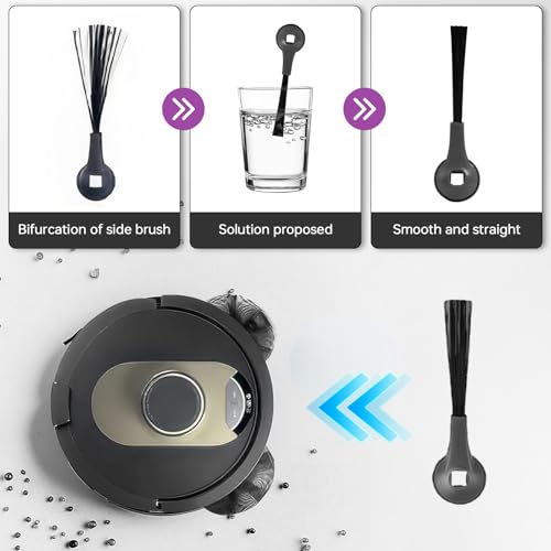 Side Brush Compatible with Shark AI AV2501S, AV2501AE, RV2502AE, RV2520AOUS, AV2510AOUS Robot Vacuum Cleaner Replacement Parts - 6 Pack - size: Side Brushes - 6 Parts
