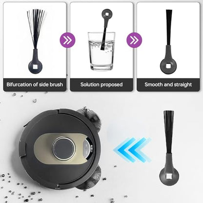Side Brush Compatible with Shark AI AV2501S, AV2501AE, RV2502AE, RV2520AOUS, AV2510AOUS Robot Vacuum Cleaner Replacement Parts - 6 Pack - size: Side Brushes - 6 Parts