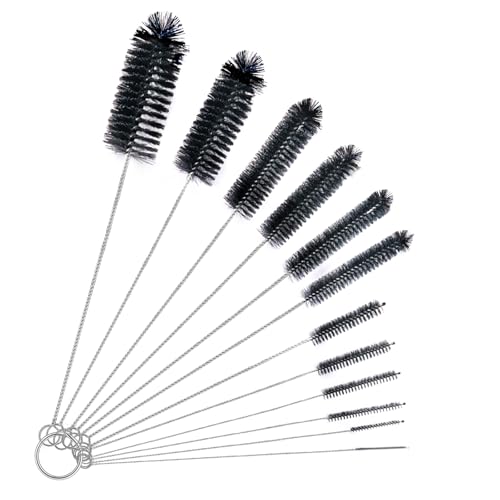 Brush Family Straw Cleaner Brush Set 12 Pieces Extra Long - size: 10-12 inch mixed diameters set (12pcs)