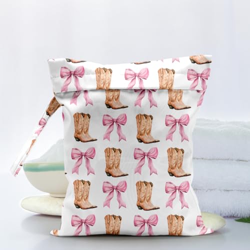 Cute Wet Dry Bag for Women Swimsuits Waterproof Cloth Diaper Bag for Baby - color: Boot 2