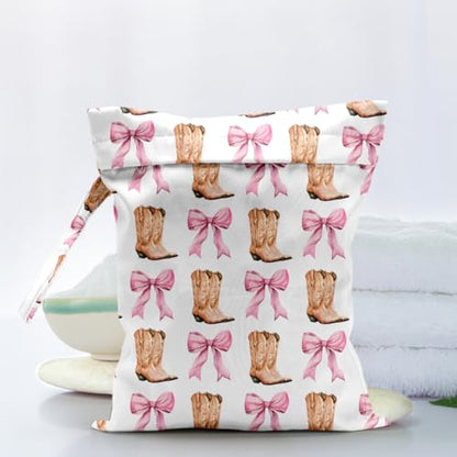 Cute Wet Dry Bag for Women Swimsuits Waterproof Cloth Diaper Bag for Baby - color: Boot 2