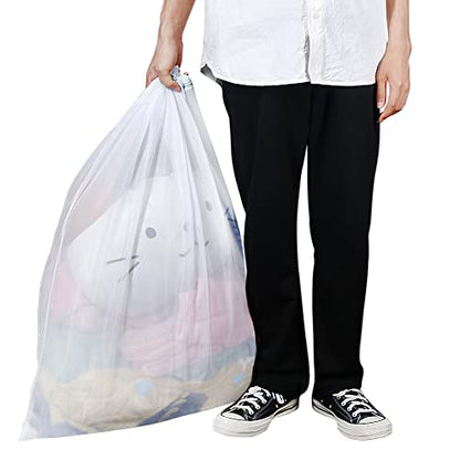 Tenn Well 2Pk 43x35" Extra Large Mesh Laundry Bags Jumbo for Blankets - color: White, size: XL (43"x35")