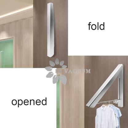 Drying Racks for Laundry Foldable, Wall Mounted Clothes Drying Rack - color: 1 Rack Sliver