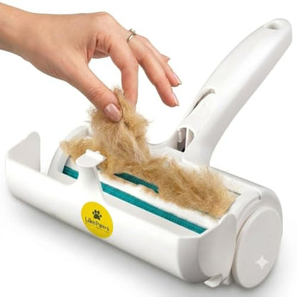 Pet Hair Remover, Reusable Self-Cleaning Lint Roller for Dog & Cat Hair, Fur Remover for Furniture, Couch, Carpet, Clothes, Bedding & Car, No Adhesive, No Refills, Multi-Surface