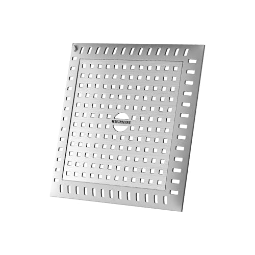 Drain Hair Catcher for Bathroom Sink,4.8" Stainless Steel and Silicone Shower Drain Covers Suitable for Drains and Bathroom Floors (1, Gray) - color: Gray
