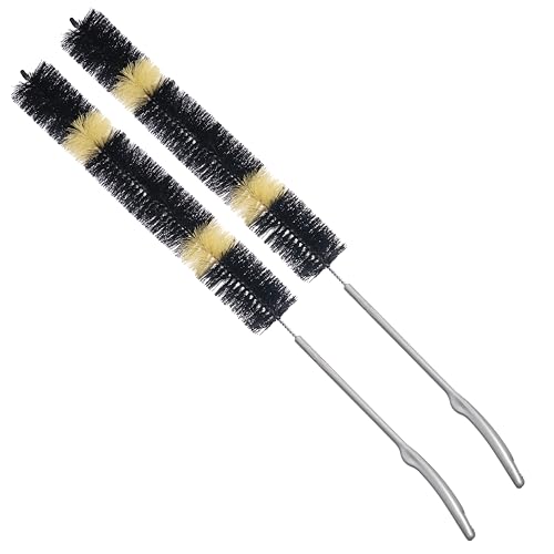KONEX 30 Inch Long Dryer Lint Brush Vent Cleaner | Heavy-Duty Flexible Radiator Brush | Dryer Vent Trap | Bendable for Your Appliance Care Home Essentials (Pack of 2)