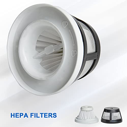 4 Pack Washable Replacement Filters Compatible with Bissell AeroSlim Lithium Ion Cordless Handheld Vacuum 29869, 29861, 29867, 29868, 2986, Part# 1624405