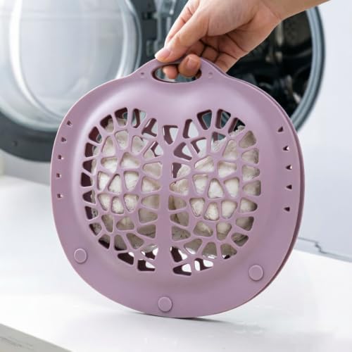 Hollowed-out Design TPR Laundry Bag for Drum Washing Machines (Purple) - color: Purple