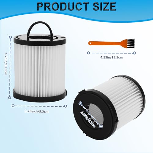 Podoy DCF-21 Vacuum Filter 2Pc Compatible with Eureka Airspeed AS1000 EF91B