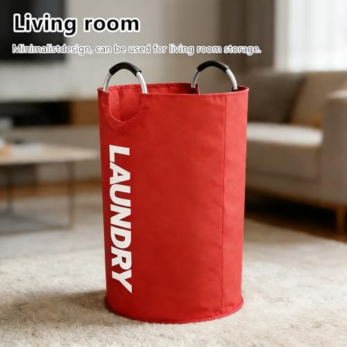 A Large 90 Liter Laundry,Red - color: Red