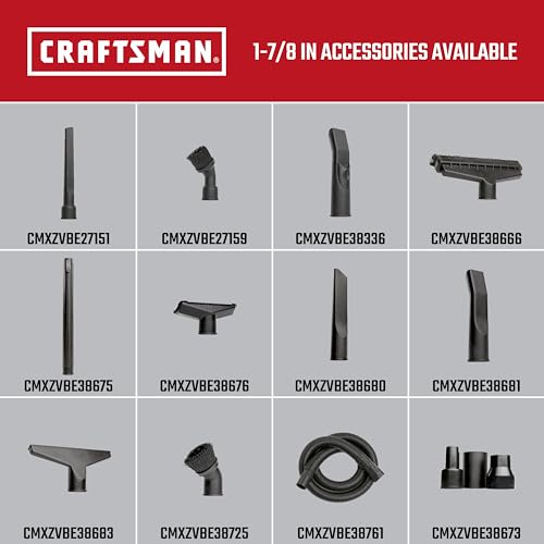 CRAFTSMAN CMXZVBE38666 1-7/8 in. Floor Brush Wet Dry Shop Vacuum Attachment - size: Floor Brush