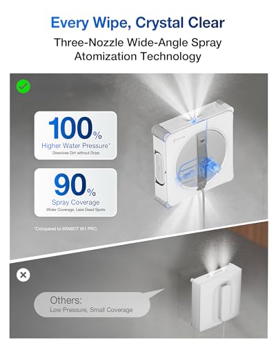 ECOVACS WINBOT W2S Window Cleaning Robot with TruEdge Cleaning - size: W2S