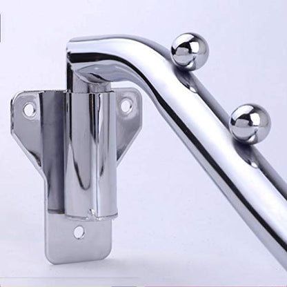2 PCS Folding Wall Mounted Clothes Hanger, Clothes Hanger Rack Retractable, Collapsible Stainless Steel Closet Clothes Hangers Garment Racks Clothes Drying Racks Coat Hooks Clothing Hanging Holder - size: 5 HOOKS x 2