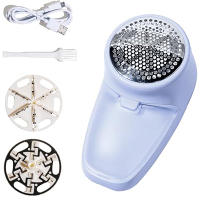 Nori Trim Fabric Shaver - Lint Remover for Clothes & Furniture - Blue - color: Blue