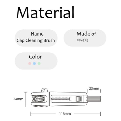 4-in-1 Bottle Cleaning Brush Set, Multifunction Silicone Cup Lid Gap Cleaner, Home Kitchen Crevice Cleaning Tools, 3 Pcs, Green - color: 3 Pcs Green