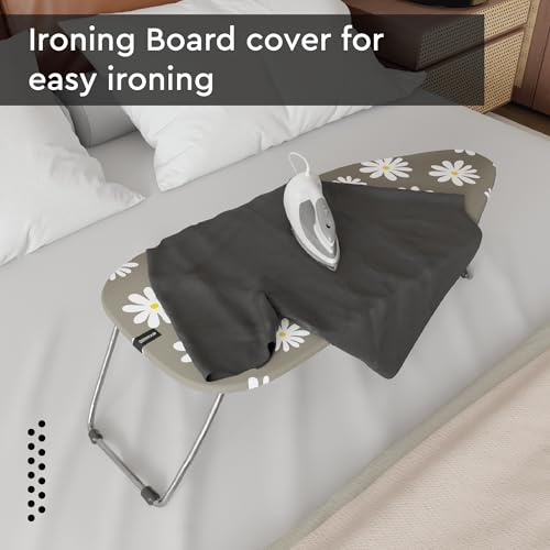 Encasa XO Ironing Board Cover and Pad 28"x12" Mini, Thick Felt - color: Daisy Grey, size: Mini (28"x12")