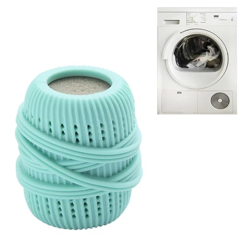 Washing Machine Laundry Ball Reusable Fabric Softener Dispense Ball for Washing Sponge Cleaning Tool Household Substitute (Blue) - color: Blue