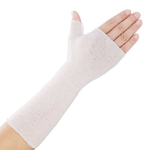 Hand Socks for Splint 10PCS,Tubular Stockinette Tubing for Arm,M - color: White, size: M