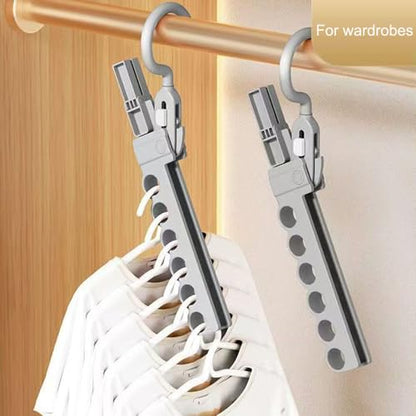 Folding Clothes Hanger Drying Rack,Travel Essentials for Laundry,Portable and Collapsible with Hook,Essentials for Cruise,Vacation,Camping,RV,Road Trip,Hotel,Business Travel, Student Apartment (Grey) - color: Gray