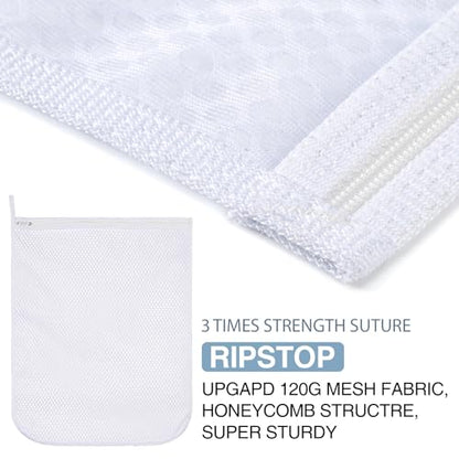 3 pcs Durable Honeycomb Mesh Laundry Bags for Delicates 3 Large (16" x 19") - size: 3 Large
