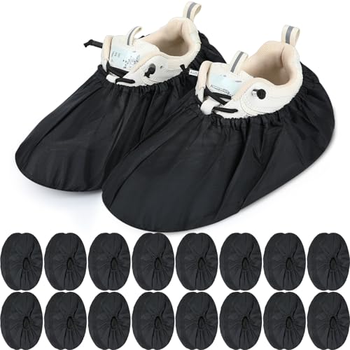 Frienda 16 Pairs Reusable Shoe Covers Waterproof Non Slip Floor,Large - size: Large