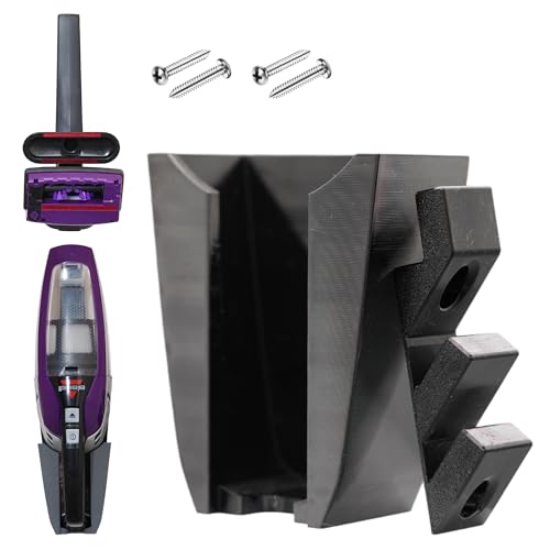 Wall Mount for Bissell Pet Hair Eraser + Bonus Accessory Holder – Fits 2390, 2390A, 2284W, 23903, Auto-Mate – 3D-Printed Vacuum Dock (Black) - color: Black
