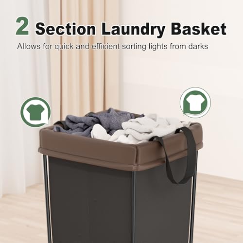 Rolling Laundry Basket with Wheels, Rolling Laundry Hamper with Wheels 2PK - color: Black 2 Pack, size: 160L