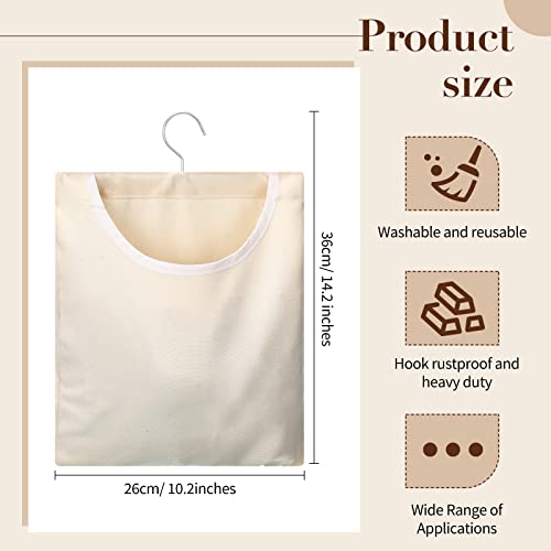 Eccliy 2 Pcs Canvas Clothes Pin Bag, Clothespin Holder Outdoor