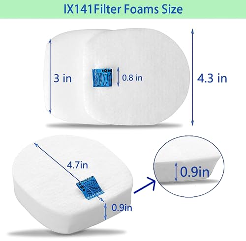 IX140 IX141 IX142 Vacuum Filters for Shark Rocket Pet Pro IZ140 IZ140C - color: 6 pack